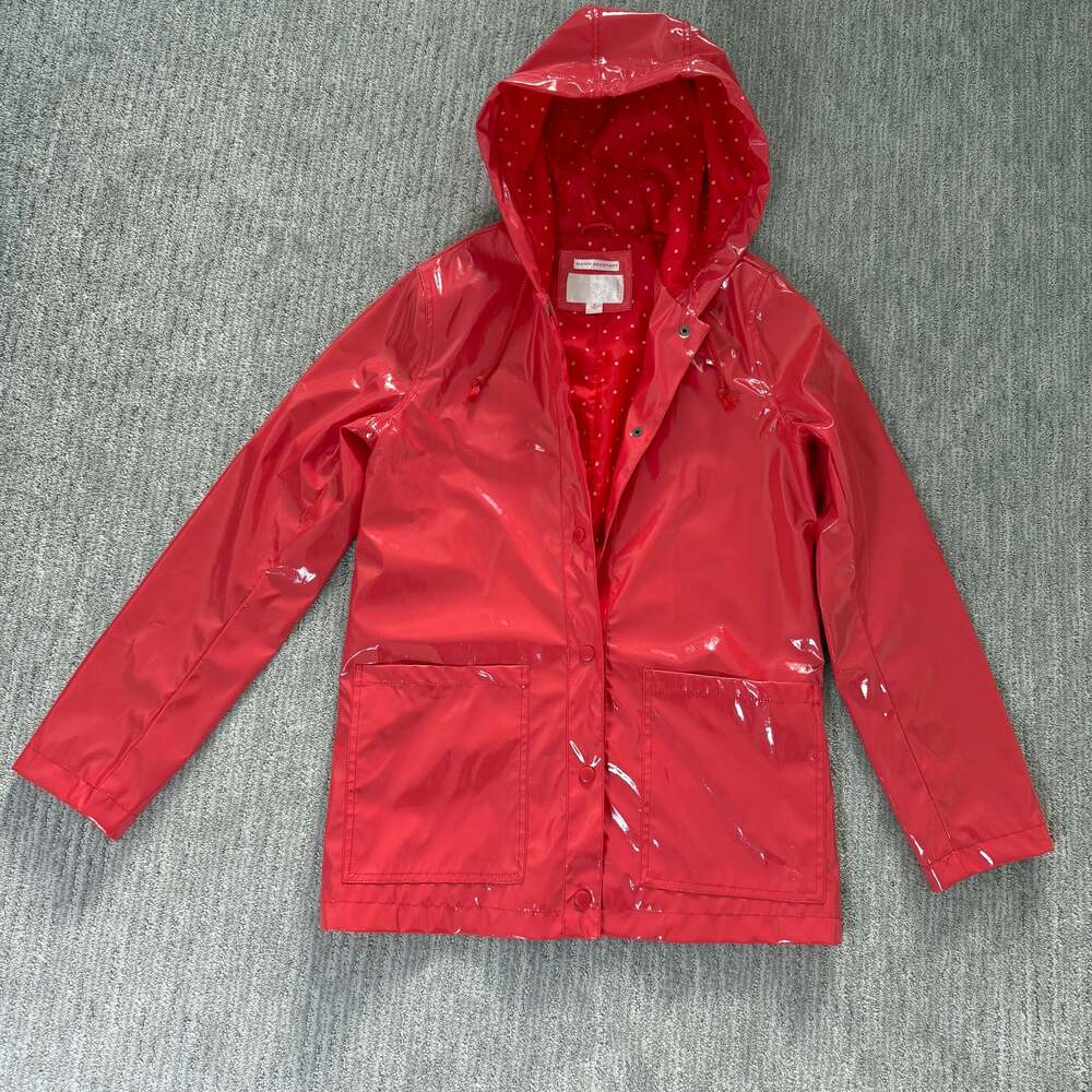 Red Glossy Raincoat